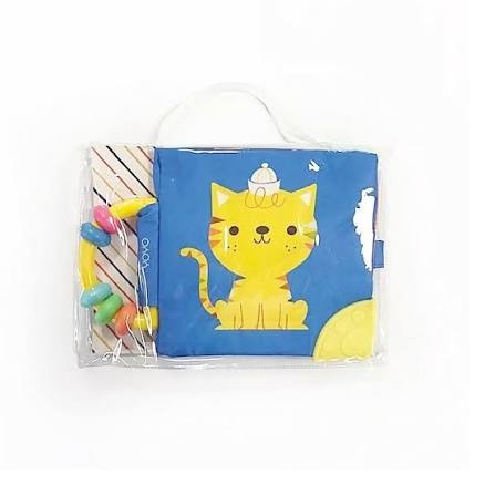 COL. LIBRO SUAVE C/SONAJEROyMORDILLO:GATO